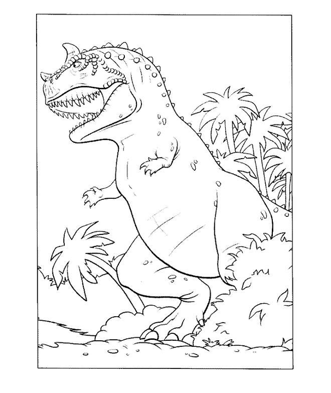 Plansa de colorat cu Dinozauri 170 80